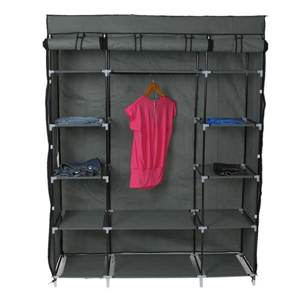 5 - Tier 12 Grid Non-Woven Fabric Wardrobe/ Portable Closet for Dorms, Apartments, or any living space