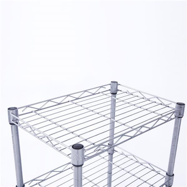 4 - Tier Metal Storage Rack - Freestanding Organizer for Kitchen, Pantry, or Garage