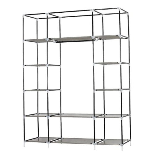 5 - Tier 12 Grid Non-Woven Fabric Wardrobe/ Portable Closet for Dorms, Apartments, or any living space