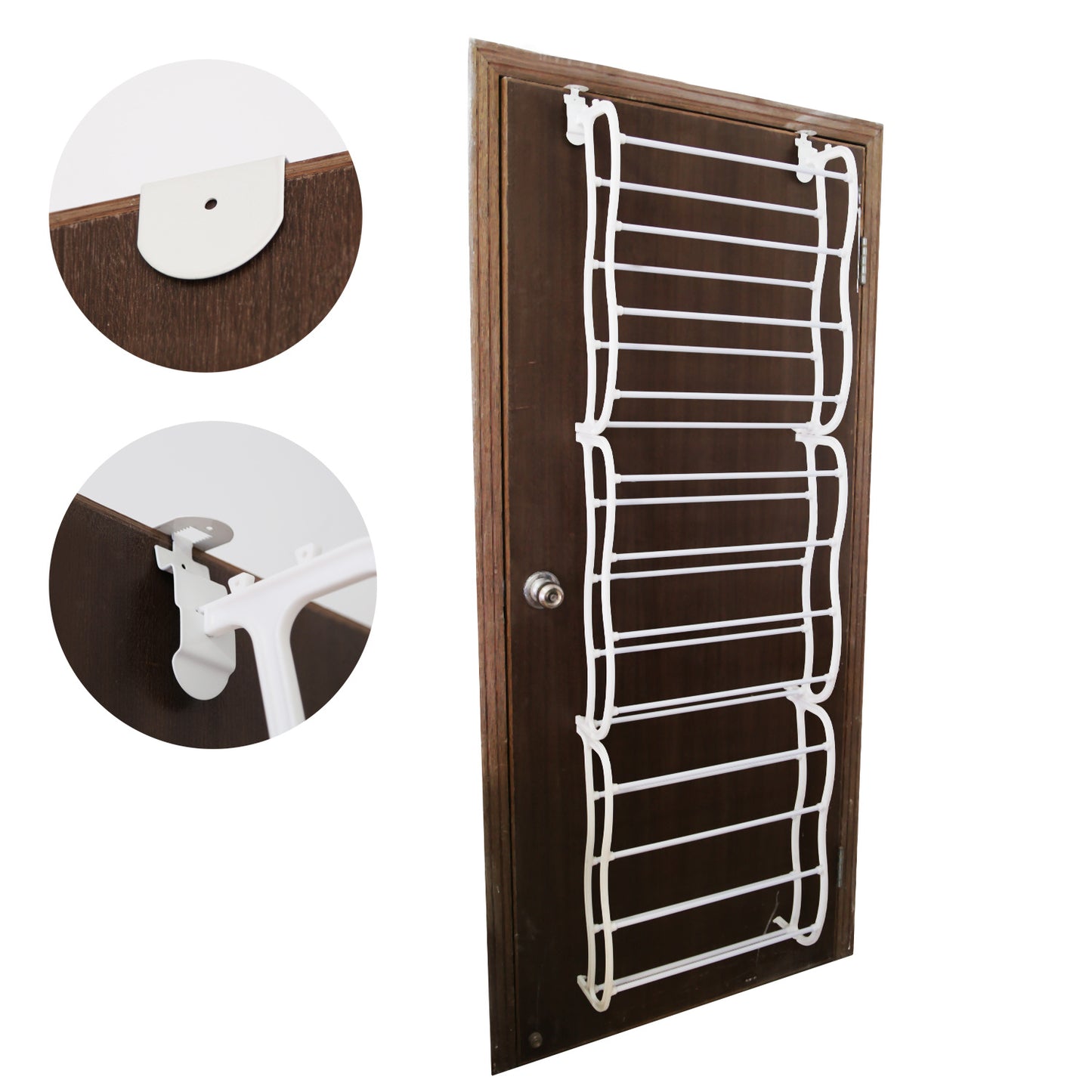 Over - the - Door Shoe Rack - 36 Pair Storage Organizer