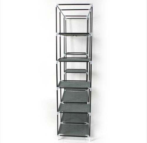 5 - Tier 12 Grid Non-Woven Fabric Wardrobe/ Portable Closet for Dorms, Apartments, or any living space