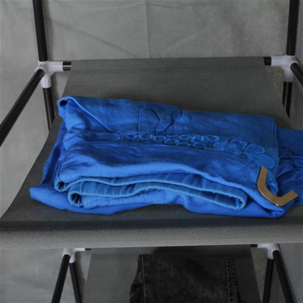5 - Tier 12 Grid Non-Woven Fabric Wardrobe/ Portable Closet for Dorms, Apartments, or any living space
