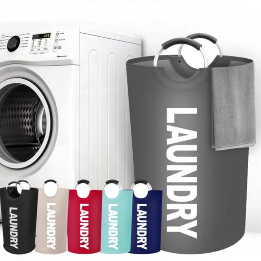 Waterproof Foldable Fabric Laundry Basket with Handles