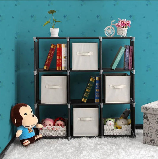 3 - Tier 9 - Cube Storage Organizer Shelf for Books, Clothes, Toys & more